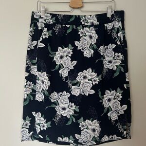 3/$15 Floral Black and White Women's Skirt